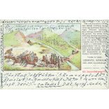 1902 - The feat of Julia Bányai on the road to Fenes in June 1849. Old postcard (2793566)