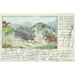   1903 - Scene from the Battle of Vác. Old postcard. (2793569)