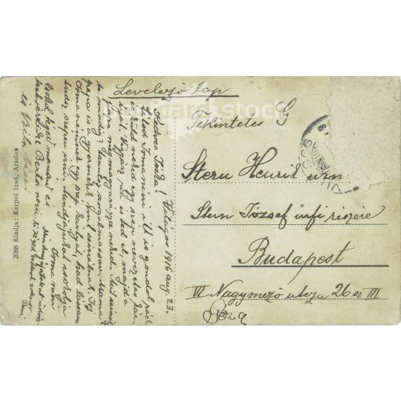 1916 - Clear. Weltos castle overlooking the vineyard. Black and white photo sheet, old postcard. (2793583)