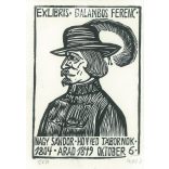 Exlibris - Ferenc Galambos. Woodcut of Sándor Nagy, Honvéd General (1804. Arad 6 October 1849 (2793593)