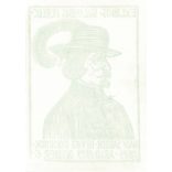 Exlibris - Ferenc Galambos. Woodcut of Sándor Nagy, Honvéd General (1804. Arad 6 October 1849 (2793593)