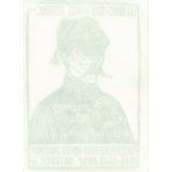 Exlibris - Ferenc Galambos. Ernő Pöltenberg, Honvéd General (1813. Arad 6 October 1849. woodcut (2793594)