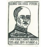 Exlibris - Ferenc Galambos. Woodcut of Ignácz Török, Honvéd General (1795. Arad 6 October 1849) (2793596)