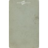 Early 1920s. Father and daughter. The people in the picture and the photographer are unknown. Black and white, business card size, laminated old photo, original paper image. (2793604)