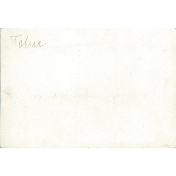 1940s, Tolna. Young girl rowing on the Danube. The photographer is unknown. Old photo. Black and white photo, original paper image. (2793607)