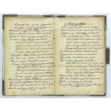 Late 1800s. Old, handwritten diary, unique transcription of 49 folk songs and poems. Original, board-bound edition. The author of the manuscript is unknown. Exciting, collector's item, original paper antique. (2793610)