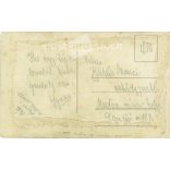 1910s. Young couple in folk costumes, Martonvásár. The people in the picture and the photographer are unknown. Original old photo. Colored photo, old postcard. (2793611)