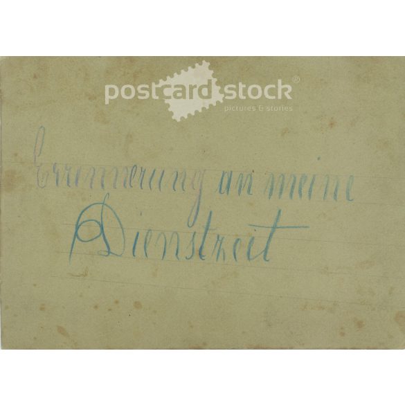 1910s. Service memorial. Bridge-building soldiers. The people in the picture and the photographer are unknown. Old photo. Black and white photo, original paper photo. (2793621)