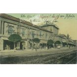 1910 - Miskolc. Town Hall Square. Original paper image. Colored photo, old postcard. (2793623)