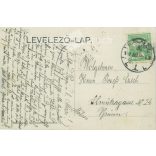 1910 - Miskolc. Town Hall Square. Original paper image. Colored photo, old postcard. (2793623)