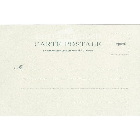 Early 1900s. The Paris Stock Exchange building. Original paper image. Colored photo, old postcard. (2793628)