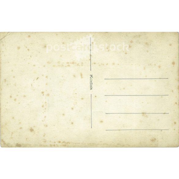 Brothers. The people in the picture and the photographer are unknown. Original old photo. Black and white photo, old postcard. (2793629)