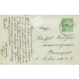 Afternoon rest in the garden. The person in the picture and the photographer are unknown. Original old photo. Black and white photo, old postcard. (2793634)