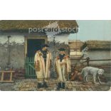 Hortobágy’s biography. Edition of the tax collector and his son. Original old photo. Colored photo sheet, old postcard. (2793660)