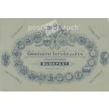 Studio photo of father and son. The photo was taken in the photo studio of Goszleth István és Fia, Budapest. Old photo. Original  Cabinet card / CDV photo / hardback photo. (2793666)