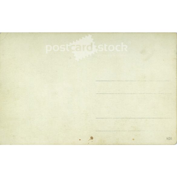 Girls in identical clothes. The people in the picture and the photographer are unknown. Original old photo. Black and white photo sheet, old postcard. (2793670)