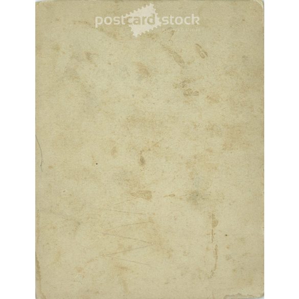 Circa 1910. Mother and daughter. The people in the picture and the photographer are unknown. Original old photo. Black and white, laminated photo, original paper image. (2793752)