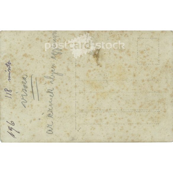 Circa 1910 - Military officer with decorations. The people in the picture and the photographer are unknown. Original old photo. Black and white photo, old postcard. (2793753)