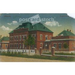   Circa 1900 - Miskolc, Erzsébet Hospital. Original old photo. Colored photo, old postcard. (2793763)
