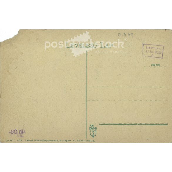 Circa 1900 - Miskolc, Erzsébet Hospital. Original old photo. Colored photo, old postcard. (2793763)