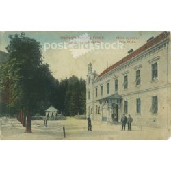   1915 - Trenčín Teplicz Bath, Attila’s summer house. Original old photo. Colored photo, old postcard. (2793765)