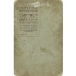 Circa 1900 - Studio photo of a distinguished couple. The picture was taken in Sophie’s photo studio in Graz. Old photo. Original cabinet photo / hardback photo / business card, CDV photo. (2793770)