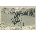 1904 Paris. The national champion - Jacquelin, during the competition. Old photo. Black and white photo sheet, original paper image. (2793781)