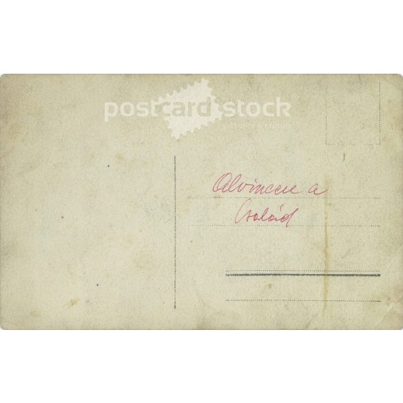 Circa 1900 - Family group photo outdoors. The people in the photo and the photographer are unknown. Old photo. Black and white photo sheet, original paper photo. (2793784)