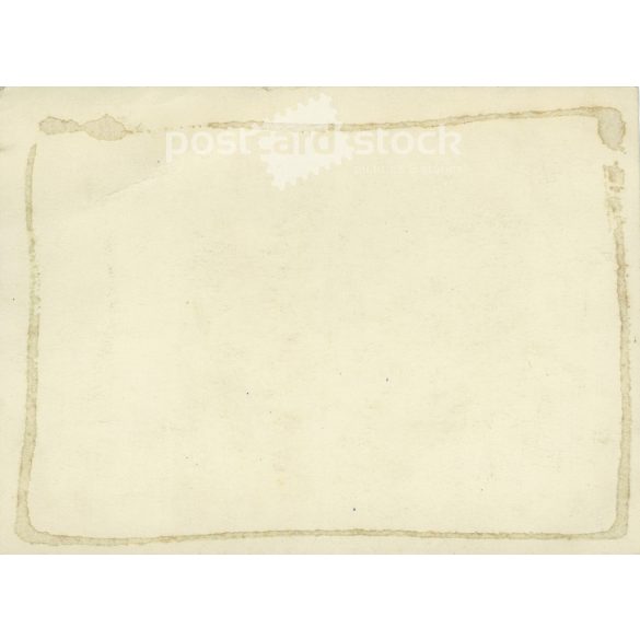 Circa 1930 - Cheerful carnival party. The people in the picture and the photographer are unknown. Original old photo. Black and white photo, original paper image. (2793789)