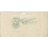 Elegant, young man in a top hat, with a walking stick. The picture was taken in Ágoston Schmidt’s photo studio in Budapest. Original  Cabinet card / CDV photo / hardback photo. (2793840)