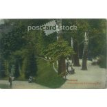 1919 - Przemyśl city in Poland, in the Transcarpathian Voivodeship. Original old photo. Colored photo sheet, old postcard. (2793841)