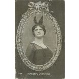 1916 - Photo of actress Aranka Gerőffy. Original photo. Black and white photo, old postcard. (2793849)