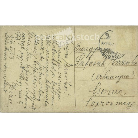 1916 - Photo of actress Aranka Gerőffy. Original photo. Black and white photo, old postcard. (2793849)