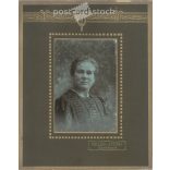 Circa 1905 - Photo of Anna Piros. The photo was taken in the photo studio of József Hollósi, Subotica. Original old photo. Black and white, laminated photo, original paper image. (2793853)