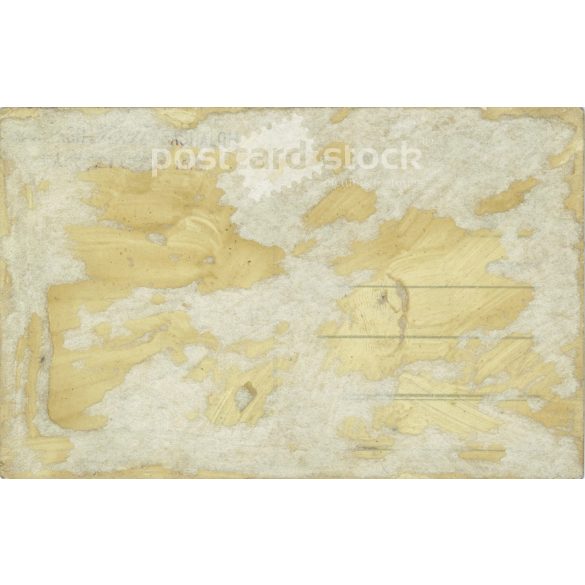 Young man on horseback. Original paper image. Black and white photo, old postcard. (2793858)