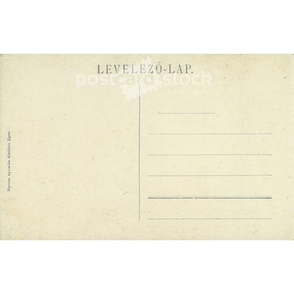 Szalók folk costume. The people in the picture are unknown. Published by Baross Printing House, Eger. Colored photo. Old postcard. (2793866)