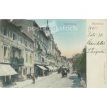 1905 - Kaiserstrasse, Marienbad. Original old photo. Colored photo, old postcard. (2793882)