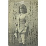 1900 - Debrecen. The person in the picture and the photographer are unknown. Original old photo. Black and white photo, old postcard. (2793883)