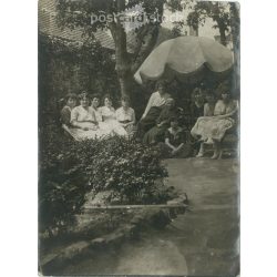   1921- Summer, Szondy Street. To my dad from Luca. Original old photo. Black and white photo, original paper copy. (2793889)