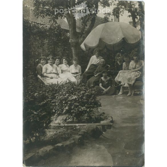 1921- Summer, Szondy Street. To my dad from Luca. Original old photo. Black and white photo, original paper copy. (2793889)