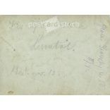 1921- Summer, Szondy Street. To my dad from Luca. Original old photo. Black and white photo, original paper copy. (2793889)