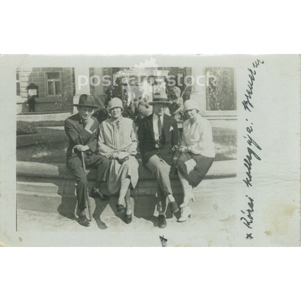 1927 - Bratislava. The persons in the picture are unknown. The photo is the work of the Sauerstein studio. Original old photo. Black and white photo, old postcard. (2793893)
