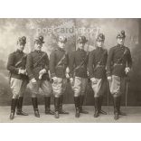 Hugó Barna's photography studio, Miskolc, 1905–1910, six Corporals of the Hungarian infantry of the joint army of the Czar and the Tsar. Original cabinet photo / hardback photo / business card, CDV photo. (2793981)